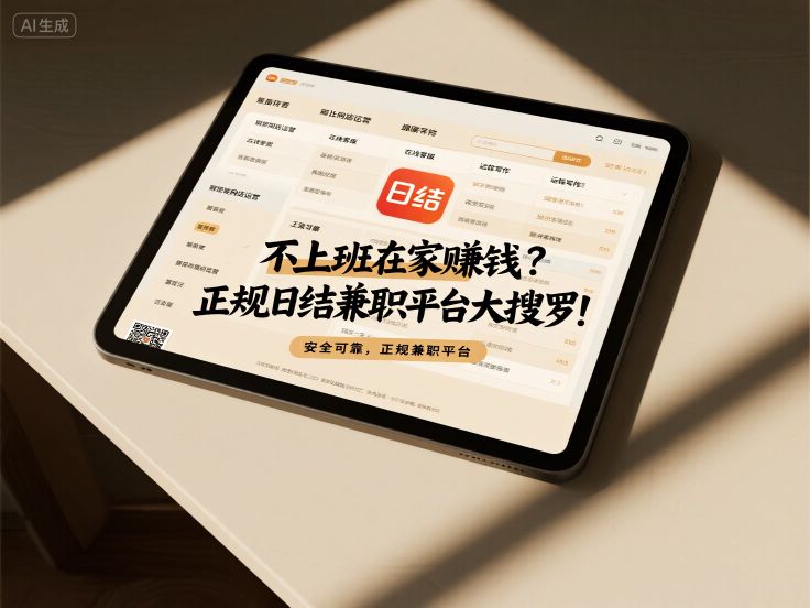 闲在家没事干？日结兼职赚点零花钱-第1张图片